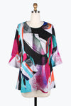 Damee Abstract Art R/N Tunic 9208-MLT