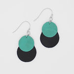 Sylca Teal Paris Leather Earrings LS23E10 TEAL