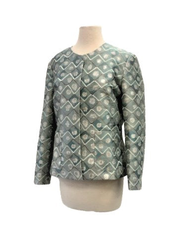 Grace Chuang Jacket JB 1580 Diamond pattern brocade