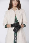 Lambs Leather Gloves Faux Fur Pom Pom Product Code: GLVMF10A