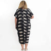 Sylca Horizontal Stripe V-Neck Maxi MA21D12