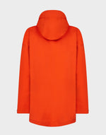 Save the Duck Womens Bark Hooded Coat in Tangerine Orange