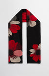 Pia Rossini Black Floral Print Debra Scarf