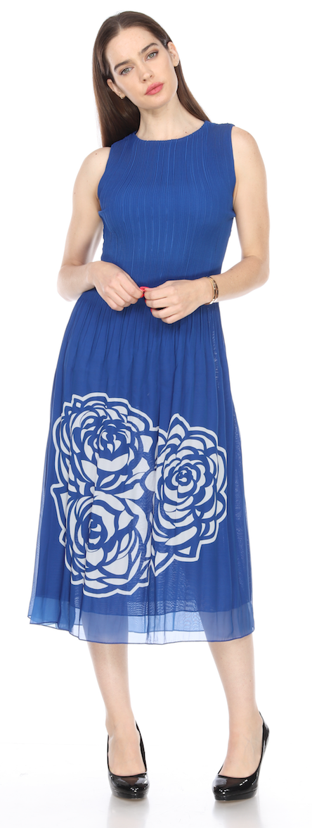 Veeca Dress DR925 Black, Rose, Blue