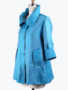 DAMEE NYC SKY LONG SWING JACKET WITH POCKETS 200