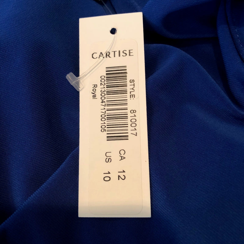 Royal blue sleeveless dress by Cartise Size 10