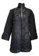 Grace Chuang Laser cut black Jacket JA1417-2236