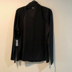 Knit Jacket, mock, zip, inserts black