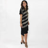 Sylca Stripe High-Low Dress MA21D22