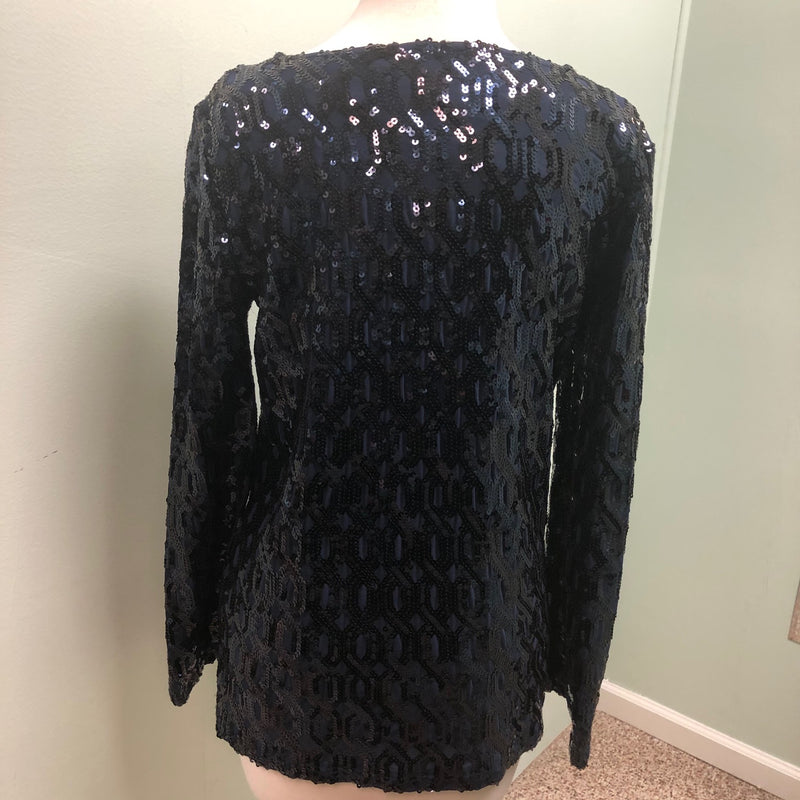 Lynne Ritchei sequin top black