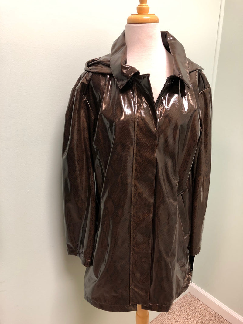 Nikki Jones raincoat Brown animal