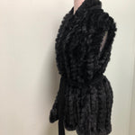 Pia Rossini faux fur vest Black M/L