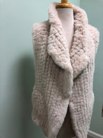 Love Token faux fur vest Almond M, L