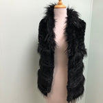 Love Token faux fur vest Black XS, M