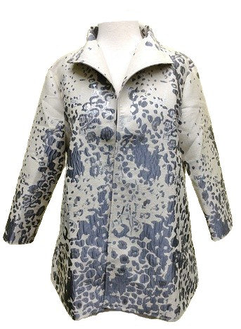 Grace Chuang Jacket JA 2596 Swing leopard print (Ivory/Gray)