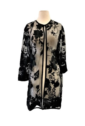 Grace Chuang Jacket JA 2868 Sheer floral