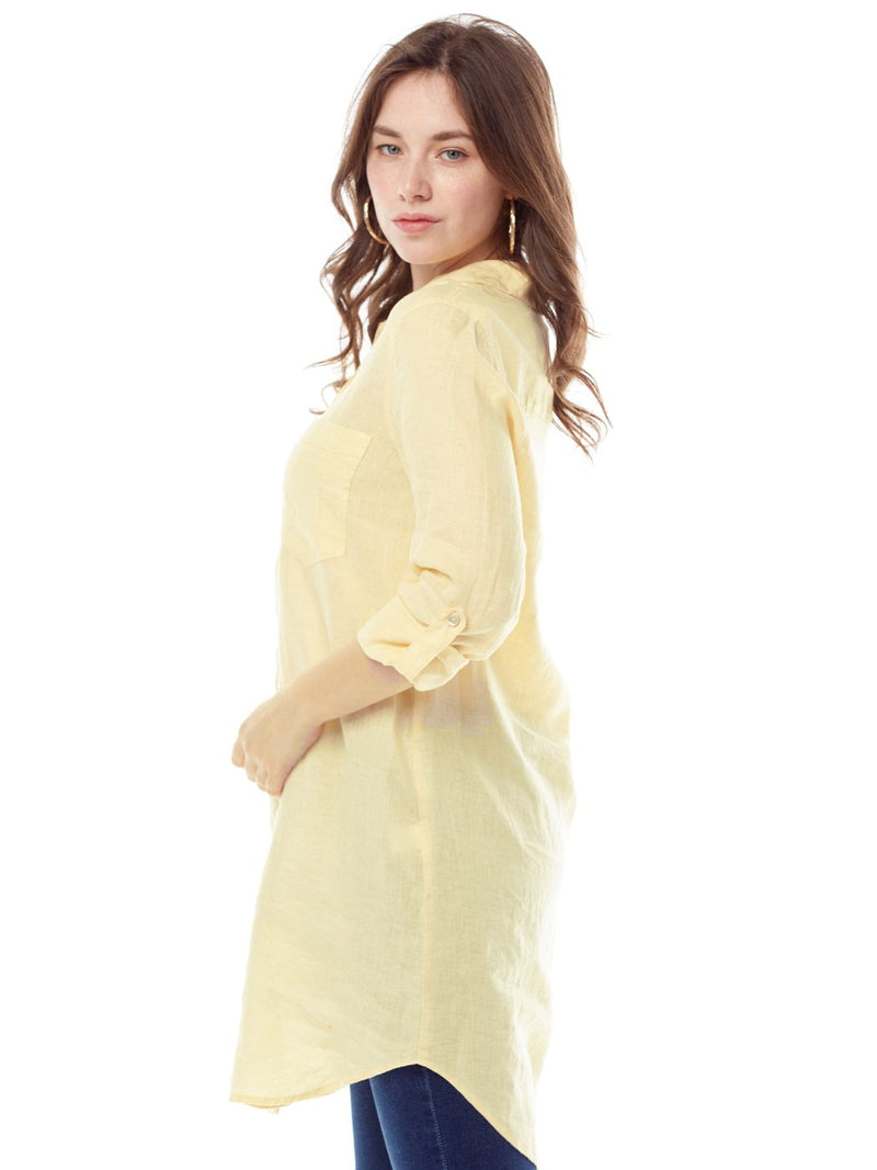 Tianello Linen "Savoir" Shirt Dress LD-140