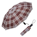 Raincaper Folding Travel Umbrella - Coco Plaid