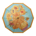 Raincaper Folding Travel Umbrella - Van Gogh Sunflower