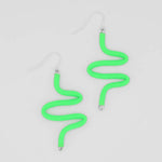 Sylca Artistic Rubber Tubing Naya Earrings Gray Style SD21E05