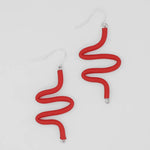 Sylca Artistic Rubber Tubing Naya Earrings Gray Style SD21E05