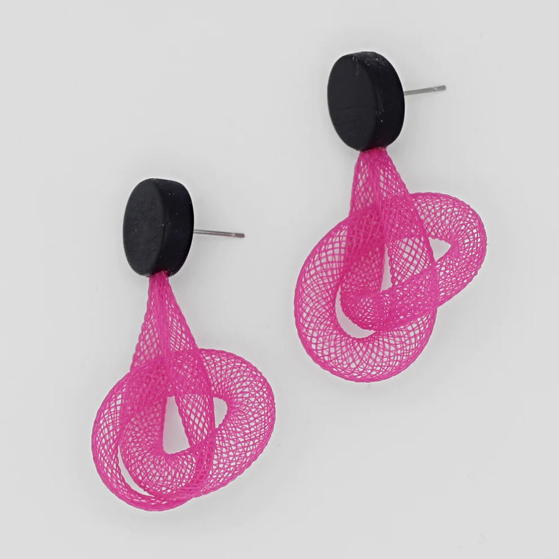 Sylca Mesh Abstract Earrings Style SD22E11