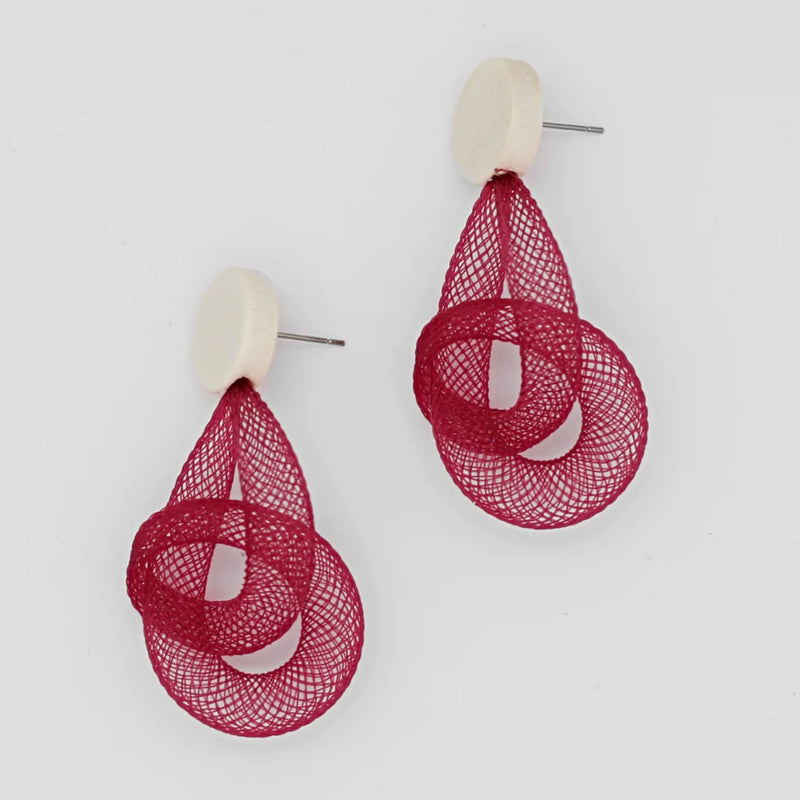 Sylca Mesh Abstract Earrings Style SD22E11