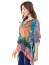 Tianello: Endura" Print Washable Silk "Ceravé Kaftan" SPEN-197-WAS-XS