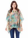 Tianello: "Zetta" Print Washable Silk "Ceravé Kaftan" SPZT-197-WAS-S