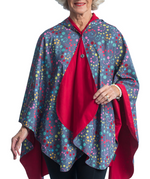 Raincaper Fine Art Travel Cape - Swirl Dots