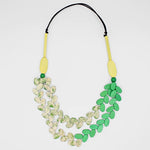 Sylca Lime Speckled Bead Necklace Style TG23N08