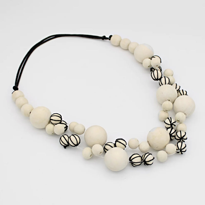 Sylca Cream Britta Bubble Necklace Style TG23N09