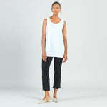 Clara Sun Woo Long Scoop Tank TKL - 4 Colors Black, Navy, White, Charcoal