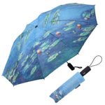 Raincaper Folding Travel Umbrella - Monet Water Lilies