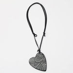 Sylca Black Madison Heart Pendant Style UN23N08