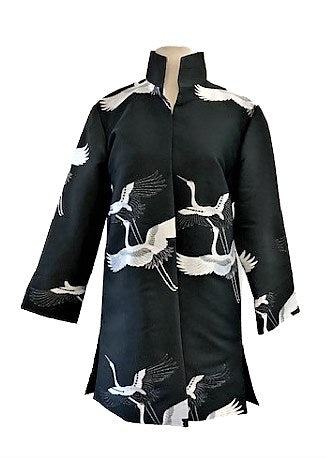 Grace Chuang Jacket JA 1417-2667 Long crane print