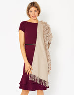 Jayley Cashmere and Silk with faux Fur Pom Pom WPF29A