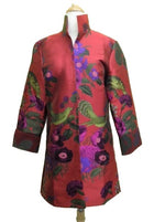 Grace Chuang Jacket JA 1417-2615 Long flower & bird print