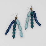 Sylca Blue Multi Strand Simone Earrings UN23E01 BLUE