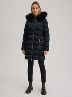 C-RO 2-Way Stretch Jacket W Faux Fur Hood E1211RK-754