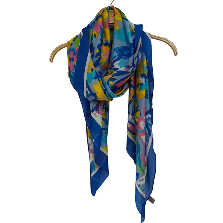 Spring Summer Abstract Floral Scarves