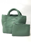 Jayley Hand Knitted Leather Tote Bag with Matching Purse PBG25A-07S