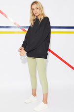 Jayley Crew Neck Cotton Sweatshirt