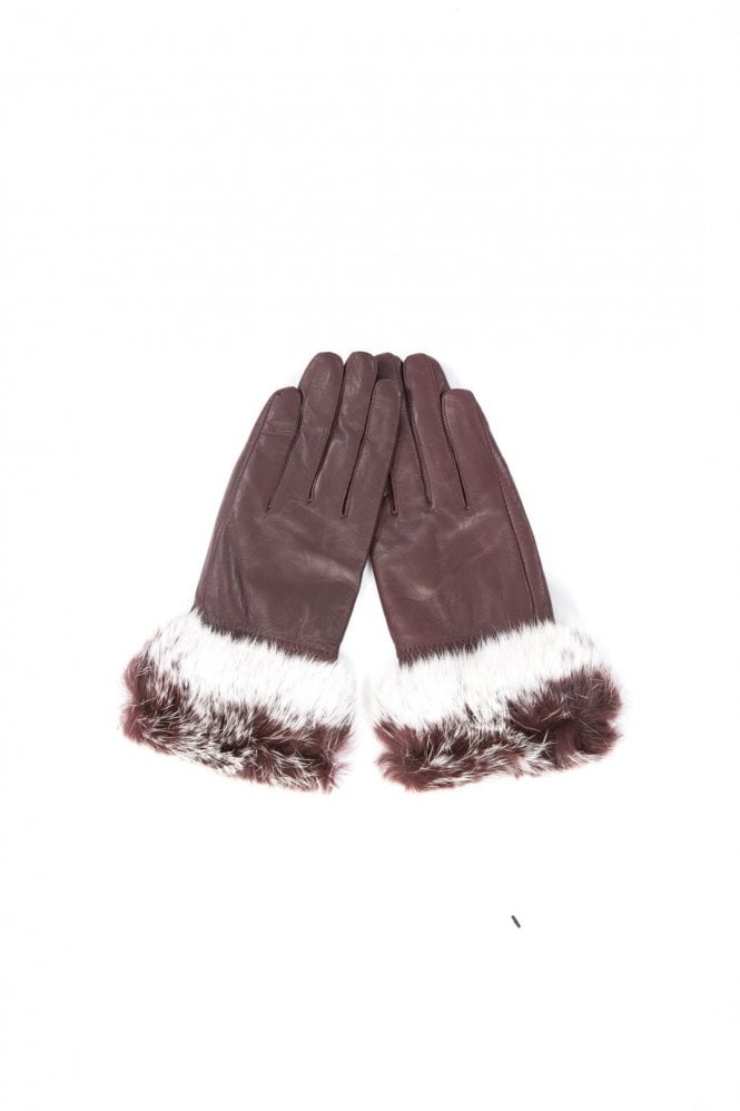 Leather and Coney Fur Gloves Product Code: GLVF8A-D03 Arctic Grey