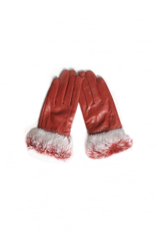 Leather and Coney Fur Gloves Product Code: GLVF8A-D03 Arctic Grey