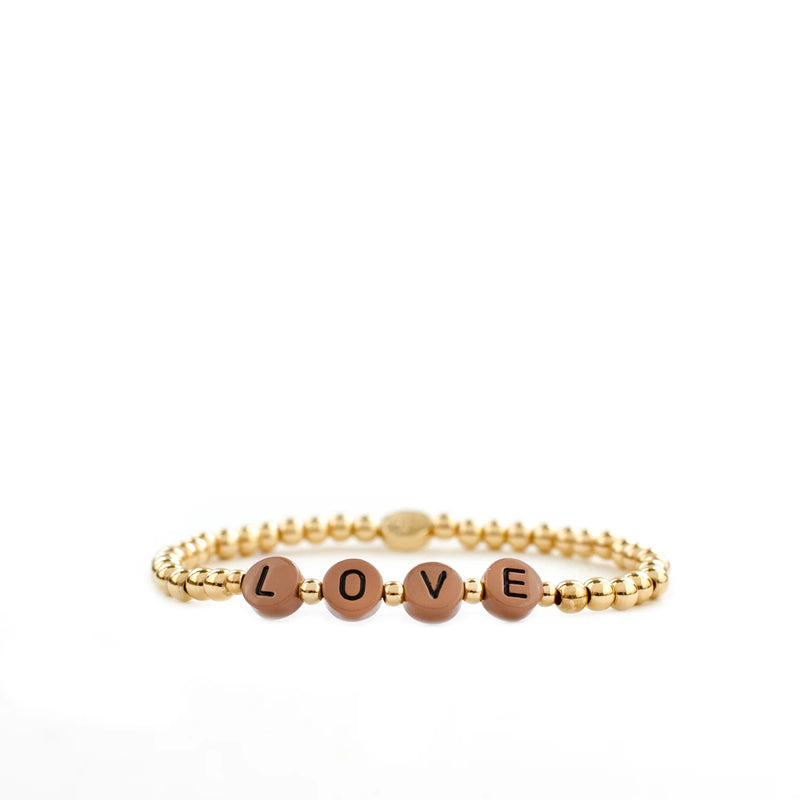 Marlyn Schiff Beaded Love Disk Bracelet