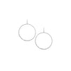 Marlyn Schiff Hammered Metal Drop Hoop Earring