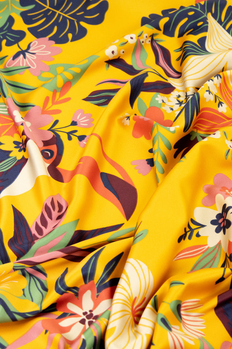 Powder Toucan Satin Square Scarf