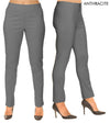 Lior Sasha Grey Pull Up Stretch Pant - Anthracite