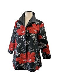 Grace Chuang Jacket JA 2273-2879 Swing carnation flower print